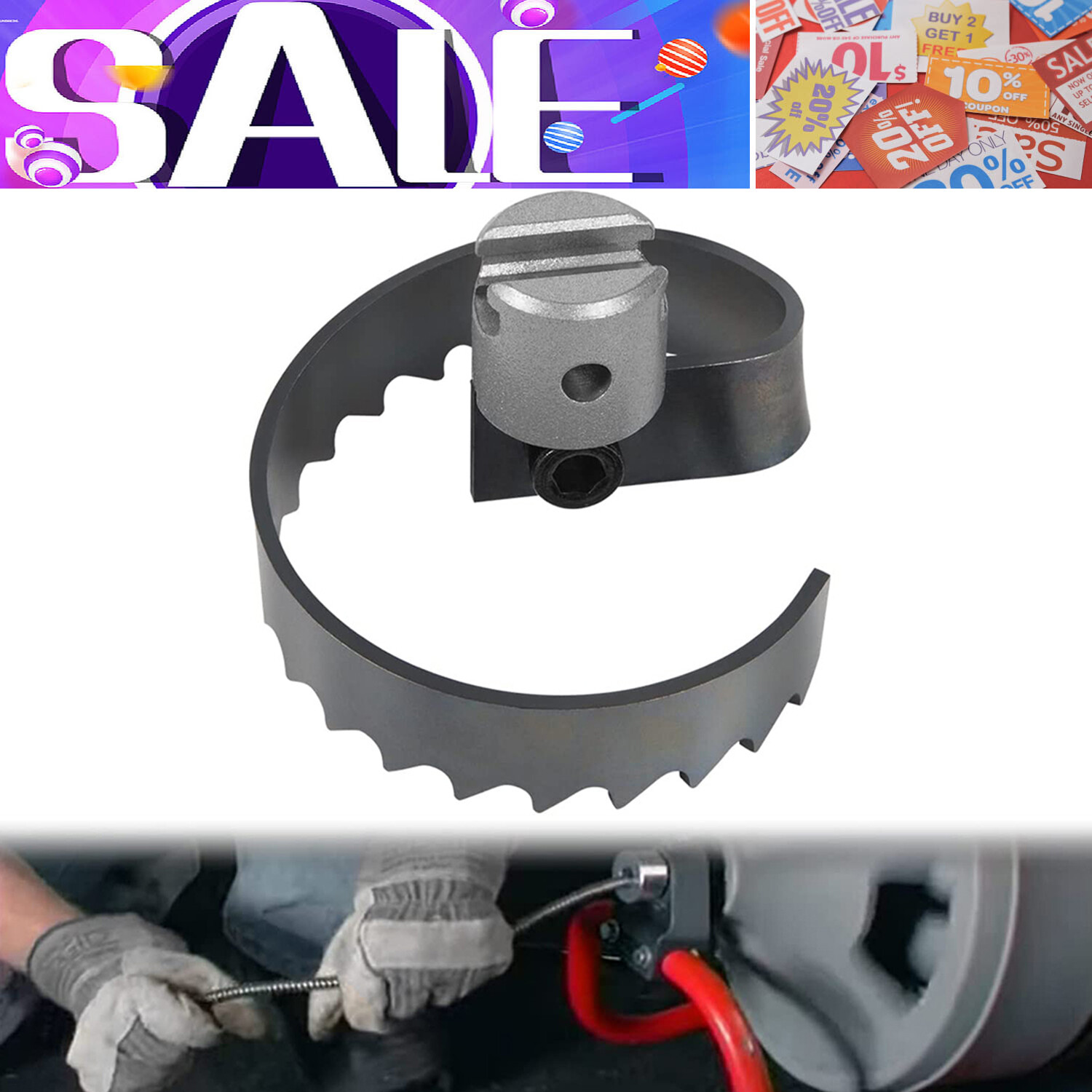 2-Inch Spiral Cutter for Ridgid Drain Machines K-50 K-400 K-3800