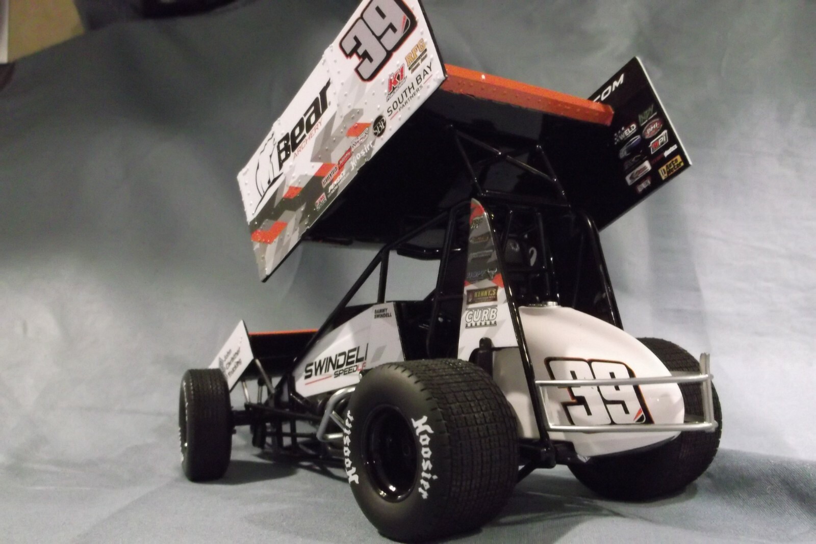 SAMMY SWINDELL #39 SPEEDLAB BEAR ARCHER RACING 1:18 ACME SPRINT CAR GMP ...