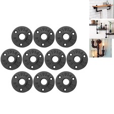 Gewindeflansch Schwarz Fitting Temperguss 1/2" Rohrflansch Flansch