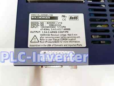 1PCS NEW Kollmorgen S20260-VTS Servo Drive DHL/FedEx #12-month warranty