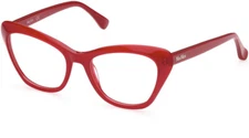 Max Mara MM5030 066 Red Cat Eye Plastic Optical Eyeglasses Frame 52-18-140 RX MM