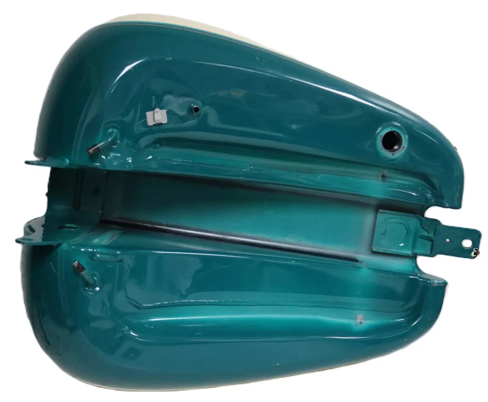 2005 ?Harley Davidson FXSTSI Softail tanque de combustible verde azulado Foto 4 de 4