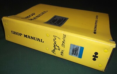 KOMATSU PC400-1 PC400LC-1 EXCAVATOR SERVICE SHOP REPAIR BOOK MANUAL ORIGINAL OEM