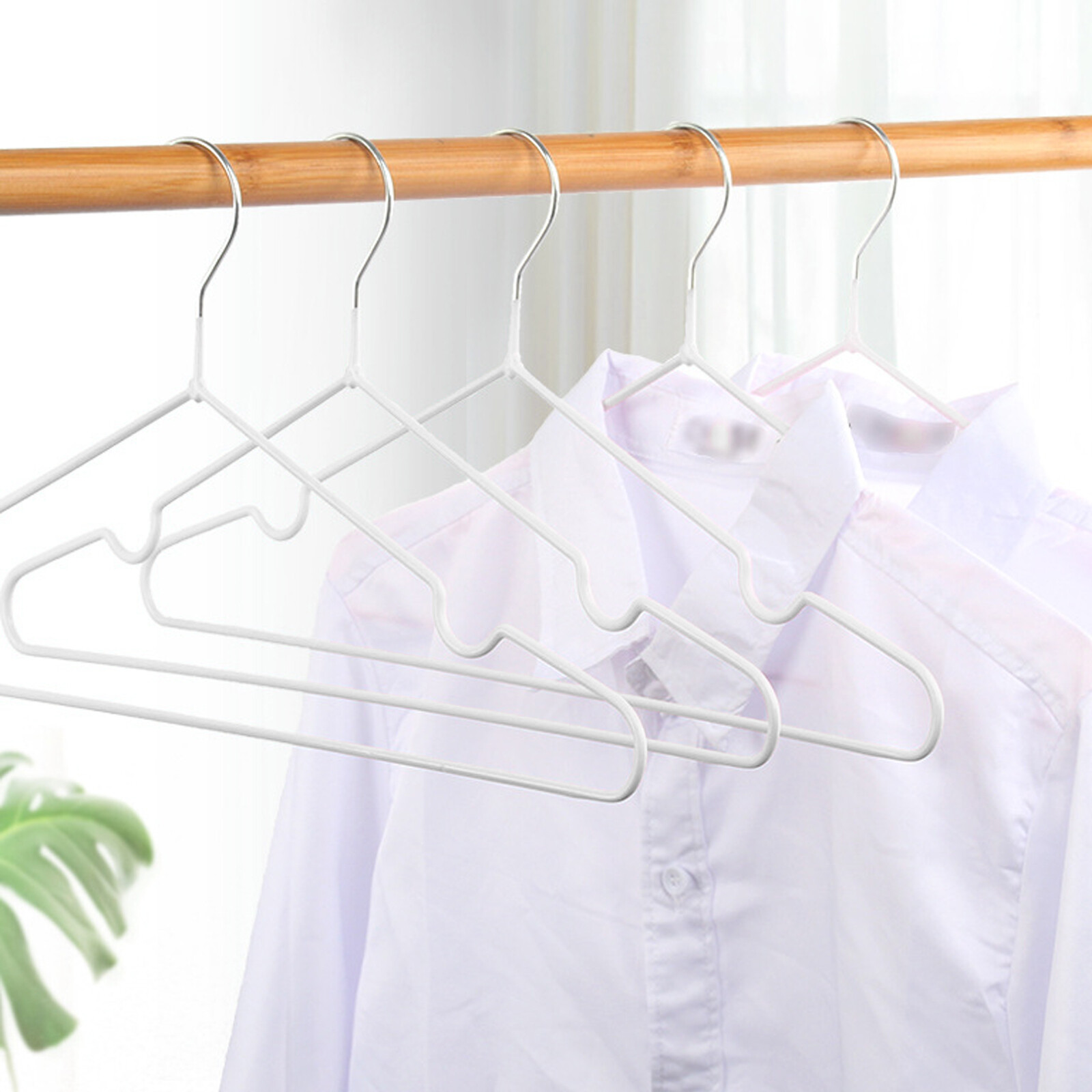 Wire Coat Hangers 16" Strong Heavy Duty Stainless Steel Metal Clothes