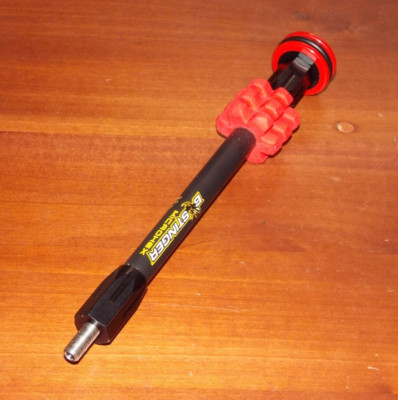 Bee Stinger MicroHex 8'' Stabilizer in Matte Black w/Red - B Stinger