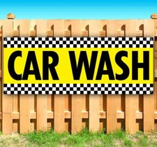 CAR WASH Advertising Vinyl Banner Flag Sign Many Sizes