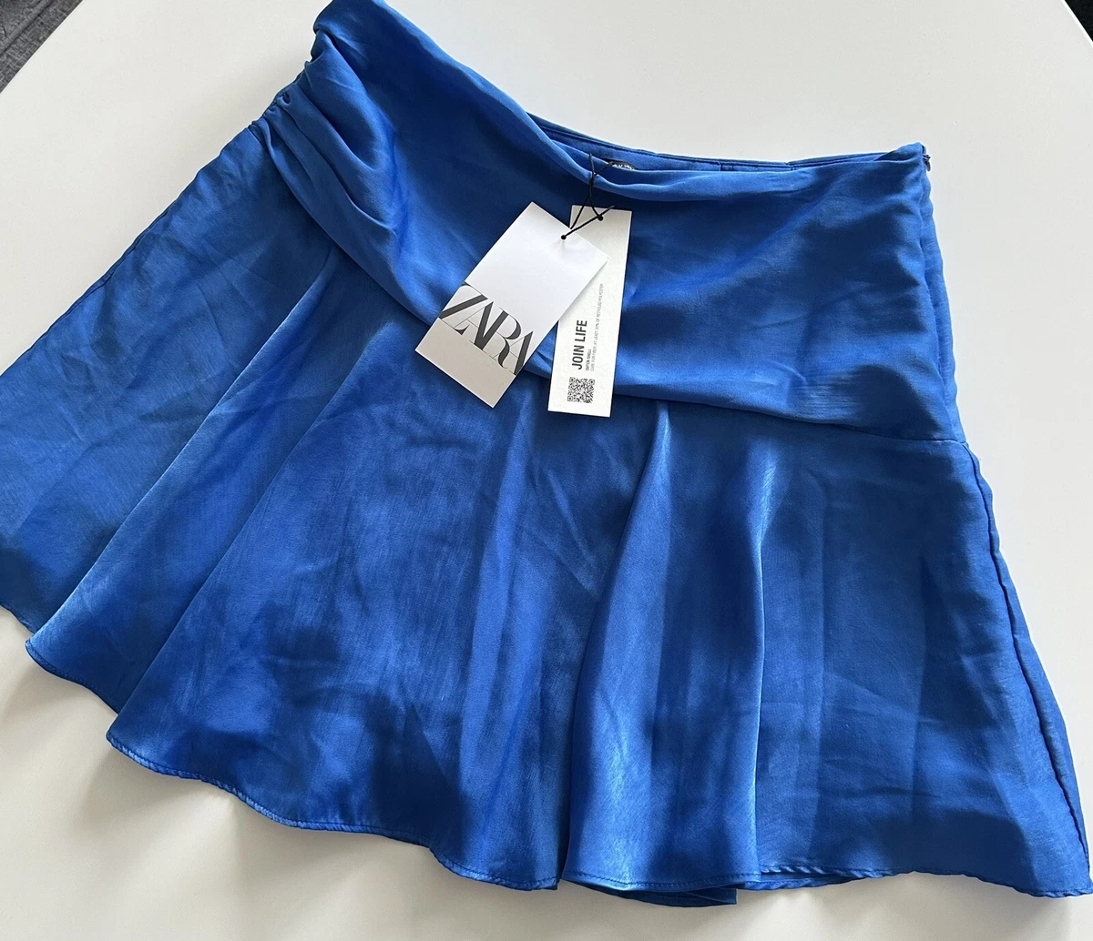 Light blue velvet mini skirt cheap