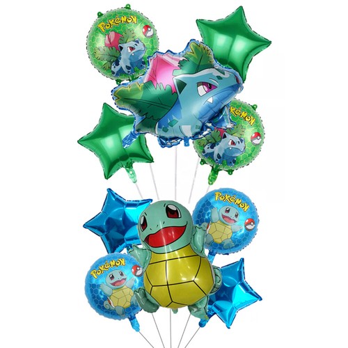5PCS Pokemon Pikachu Charmander Foil Balloon Set Kids Party Decorations Supplies - Picture 13 of 15