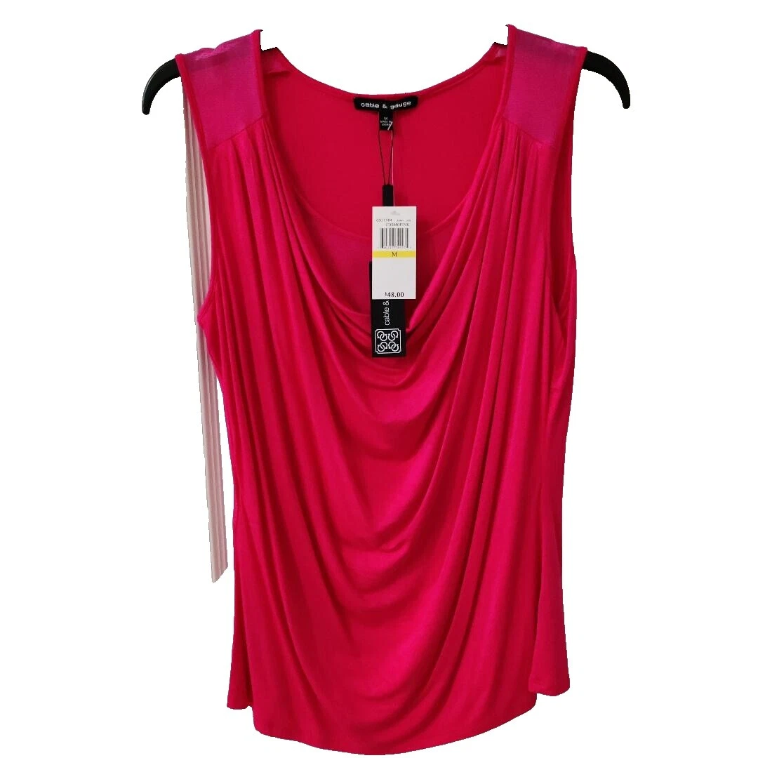 Camisetas sin mangas Cable & Gauge Viscosa para Mujeres