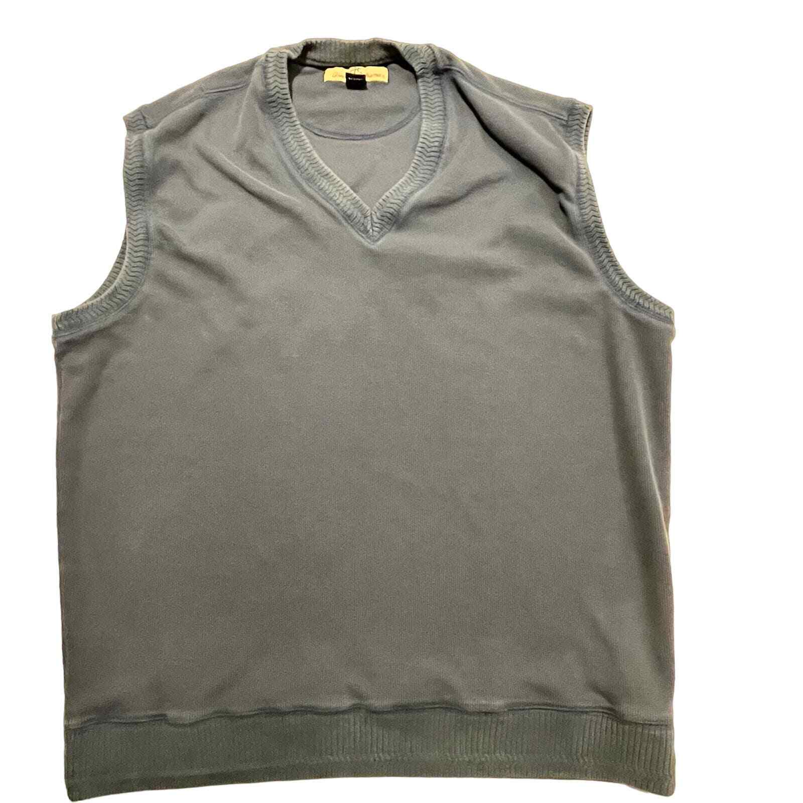 Tommy Bahama Sweater Vest Men's Xl Slik Blend Blue Vest