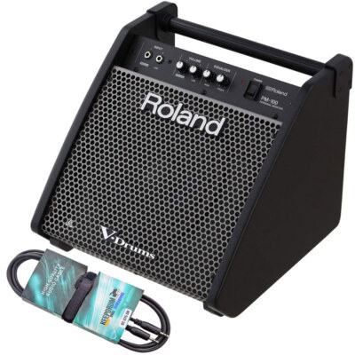 Roland PM-100 E-Drum Monitor Box + keepdrum GC075 Miniklinke-Kabel 3m