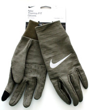 Nike Therma-Fit Sphere Running Gloves Men's Large Olive/Silver