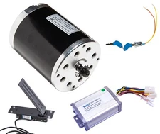 800W 36V electric Go Kart motor kit w control box key lock & Foot Pedal Throttle