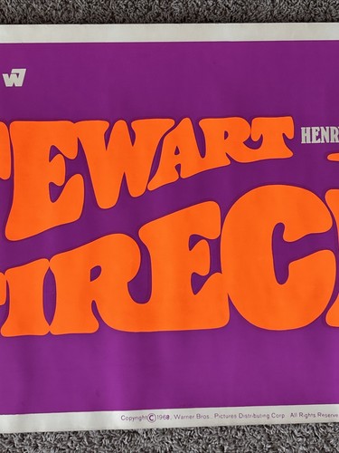 Banner Pantalla Seda Firecreek Original 24" X 82" - 1968 - ¡Muy Raro! - Imagen 4 de 8