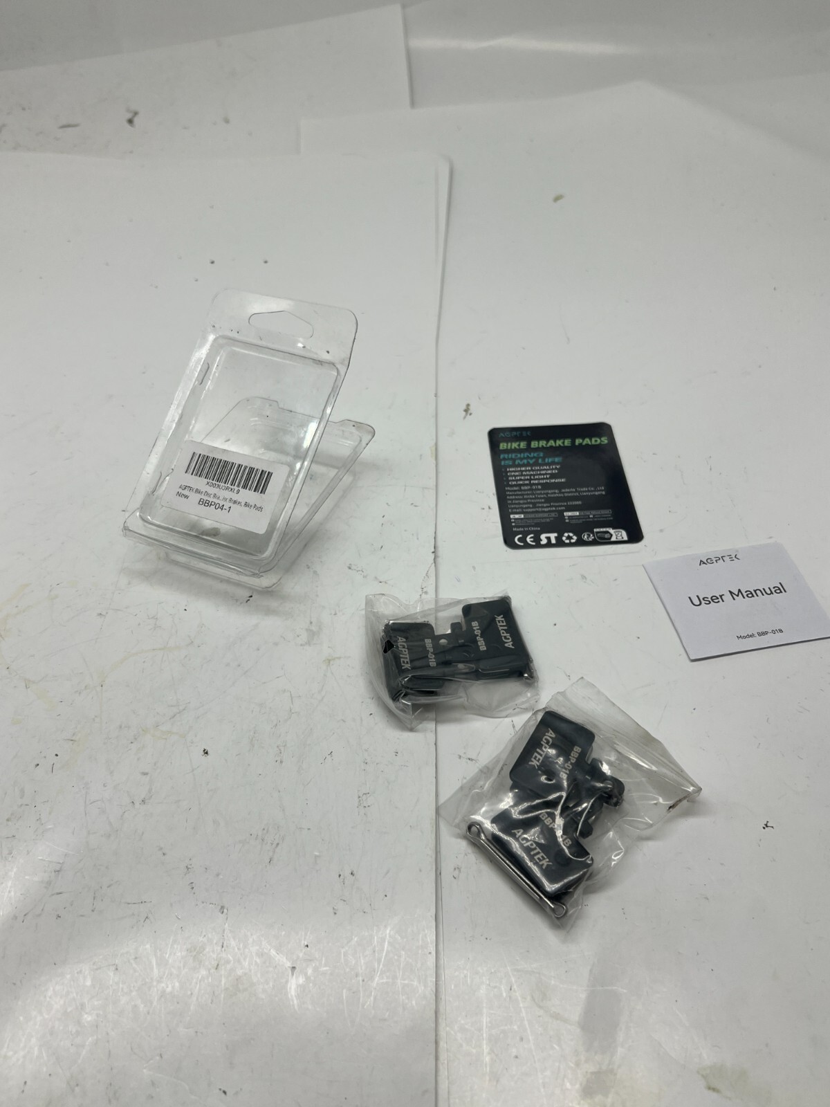 Qty 2 Pairs Agptek Bike Brake Pad BBP-01B for Mountain Bike Disc Brakes