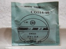 GS CO514-40 Watch Crystal Fit Swiss - 30.5 mm Diameter - 27.8 X 22.9 mm - Repair