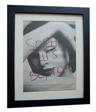 SOPHIE ELLIS BEXTER+Read My Lips+POSTER+AD+ORIGINAL 2001+FRAMED+FAST GLOBAL SHIP