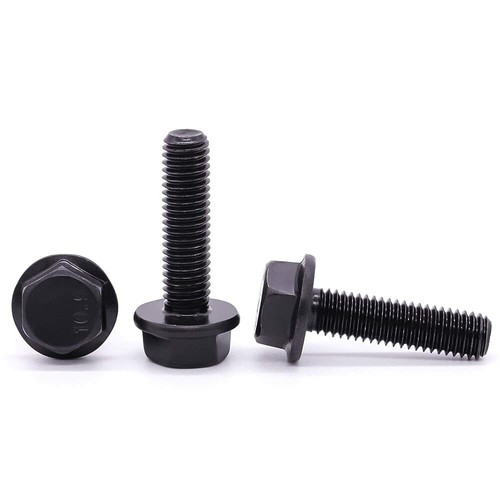 M61.0 x 12mm Flanged Hex Washer Head Bolts Alloy Steel Full Thread