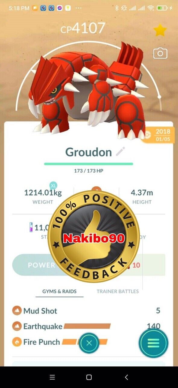 Groudon - Pokemon Go