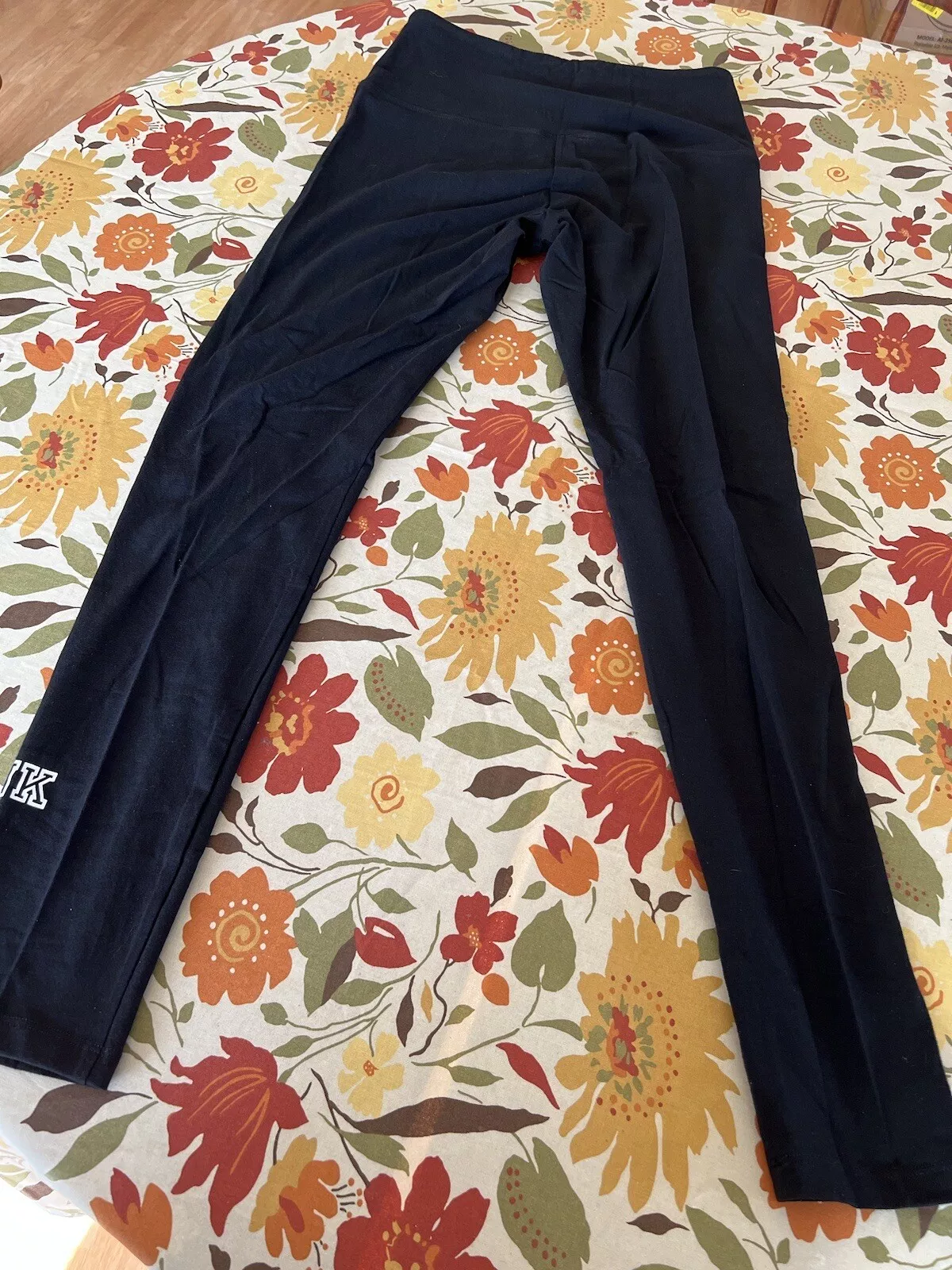 victoria-secret-vs logo foldover cotton blend pants