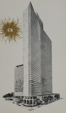 Americana York Artist Rendition Hotel New York NY Advertising Postcard