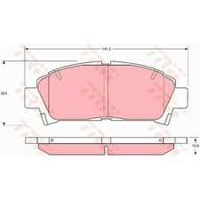 TRW Bremsbeläge GDB1145 Bremsklötze für Toyota Avensis Station Wagon _T22_