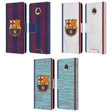 OFFICIAL FC BARCELONA 2023/24 CREST KIT LEATHER BOOK CASE FOR MOTOROLA PHONES