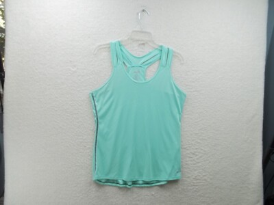 Avia Womens Green Polyester Tank Top Activewear Size M