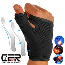 Thumb Wrist Support Brace Splint Carpal Tunnel Sprain Arthritis Left Right Hand