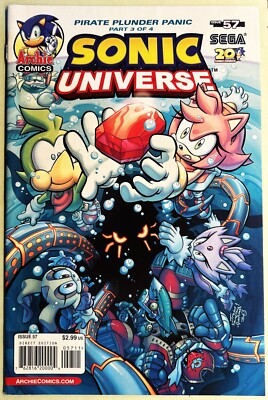 SONIC UNIVERSE Comic #57 December 2013 PIRATE PLUNDER PANIC 3 of 4 Bagged  VF-
