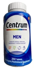 Centrum Multivitamin for Men Energy Immunity Metabolism Muscle Func 250 Tablets