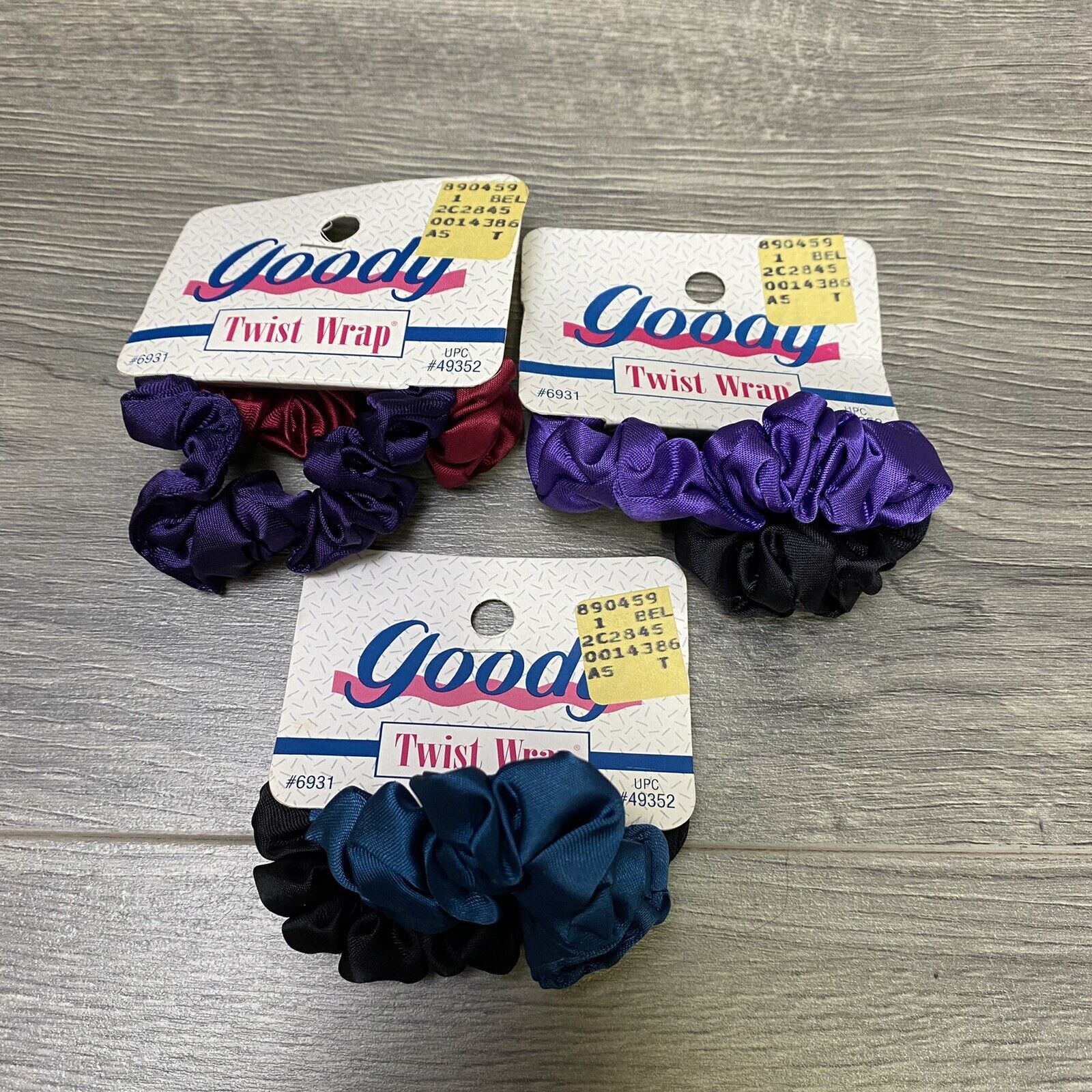 3 Packs Goody Vintage Hair Los Angeles Courier shipping free shipping Mall Care Total 6 New 1993 Wrap Twist