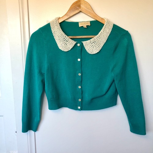 Modcloth M Peter Pan Collar Cardigan 