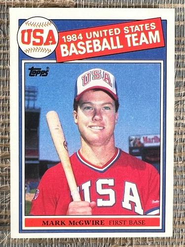 Mark McGwire 1985 Topps #401 RC Rookie USA United States Baseball Team