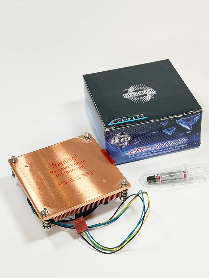 Evercool LGA 2066 1U Side-Blower CPU Cooler Full Copper Heatsink - Image 2 of 3