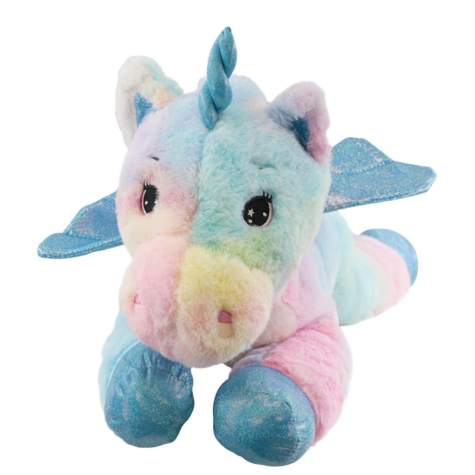 Large Soft Unicorn Toy 20" Cuddly Teddy Pegasus Plush Stuffed Horse Animal Wings - Picture 5 of 8