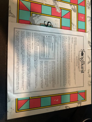 Vintage Song Burst The Complete The Lyric Board Game, 50's and 60's Edition, NIB - Picture 2 of 4