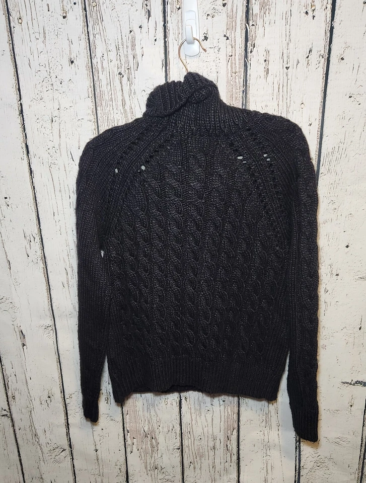 Volcom Black Turtle Neck Pullover Sweater Size Small - Image 2 of 4