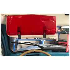 Red Sun Visors Pair Vintage Style Accessories Fits 50s Ford Chevy Hot Rod Red Sun Visors Pair Vintage Style Accessories Fits 50s Ford Chevy Hot Rod