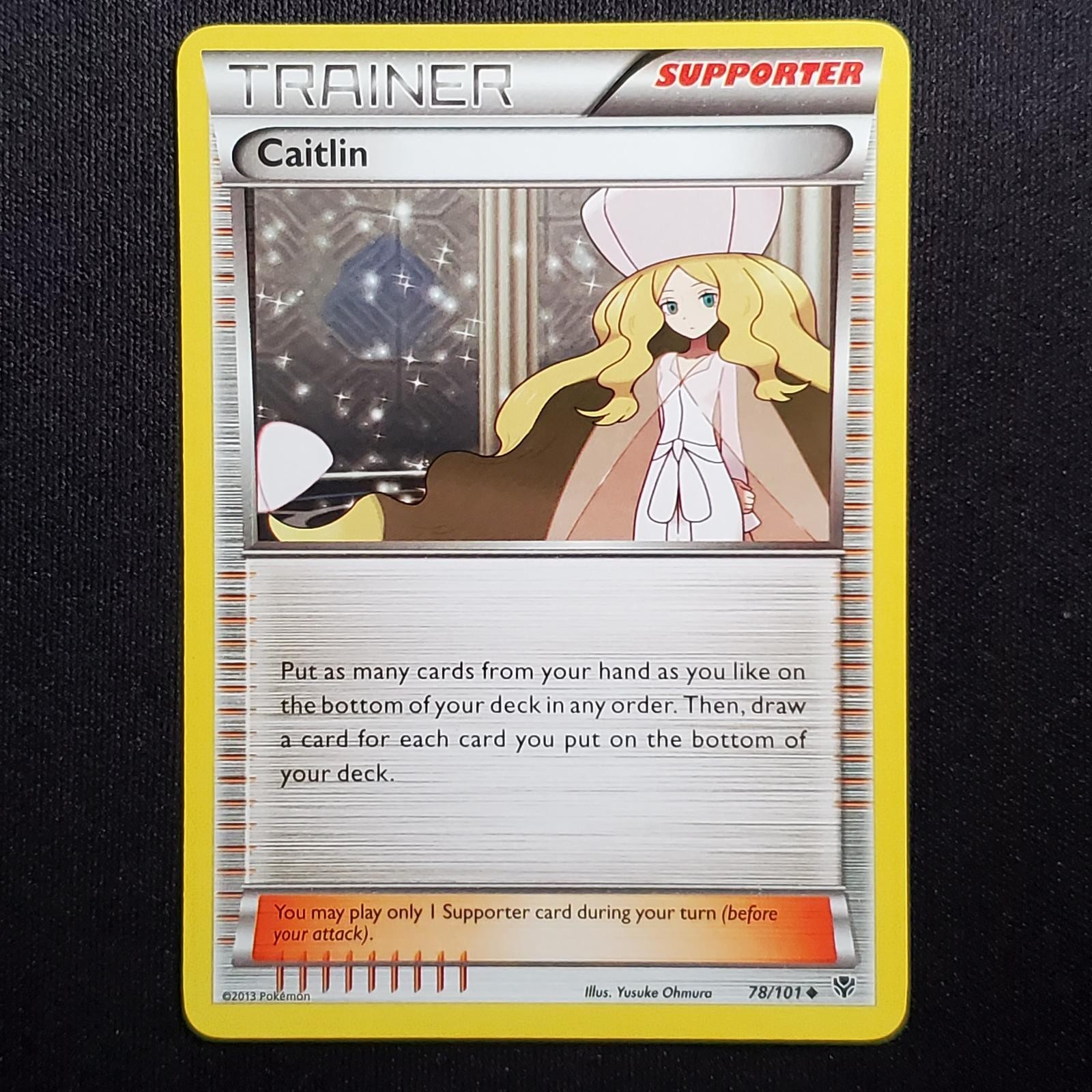 Caitlin 78/101 Uncommon Plasma Blast Pokemon Moderately Played
