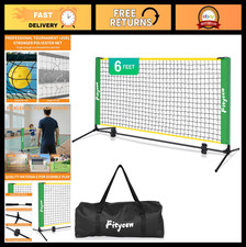 6FT Portable Mini Pickleball Net - Indoor/Outdoor Training Aid for Dinking Dri