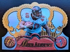 1997 Pacific Crown Football Mike Alstott Die-Cut Card #130