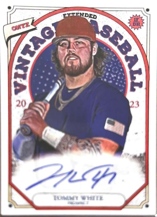 2023 Onyx Vintage Extended - Blue Signatures #VATW Tommy White Near Mint