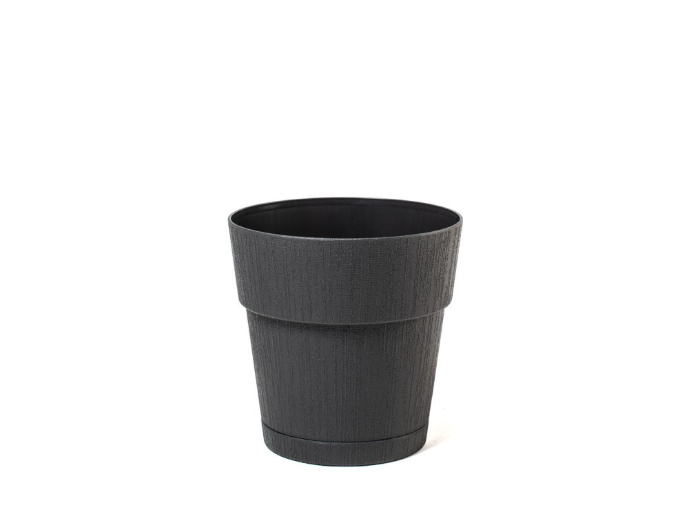 Stefanplast Ethica Pot In Recycled Plastic With Water Reserve 20 Cm
