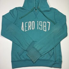 Women  s / Ladies Size Medium Aeropostale Embroidered Pullover Hoodie Sweatshirt
