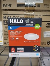 Halo 4" LED Dimmable Damp Rated Direct Mount Recessed Light