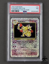2002 Pokemon #49 Kadabra Reverse Foil Legendary Collection NM PSA 7