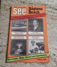 Vintage Daytona Beach Resort Area Guide Booklet March 1974
