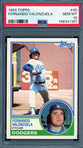 Fernando Valenzuela #40 1983 Topps card