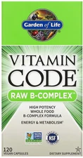 Garden of Life Vitamin Code Raw B-Complex - 120 Vegan Capsules Exp 01/26